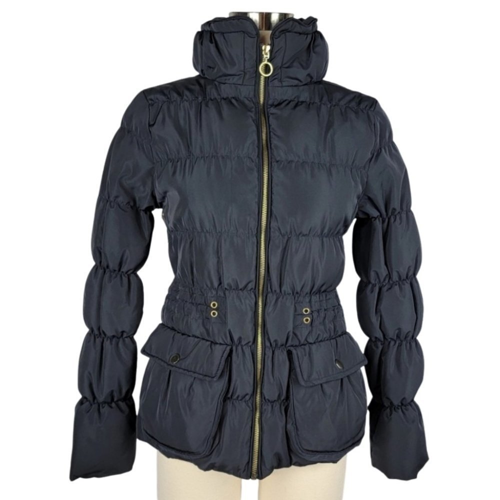 ZARA Basic Feather Down Black Puffer Coat US Size Women's M